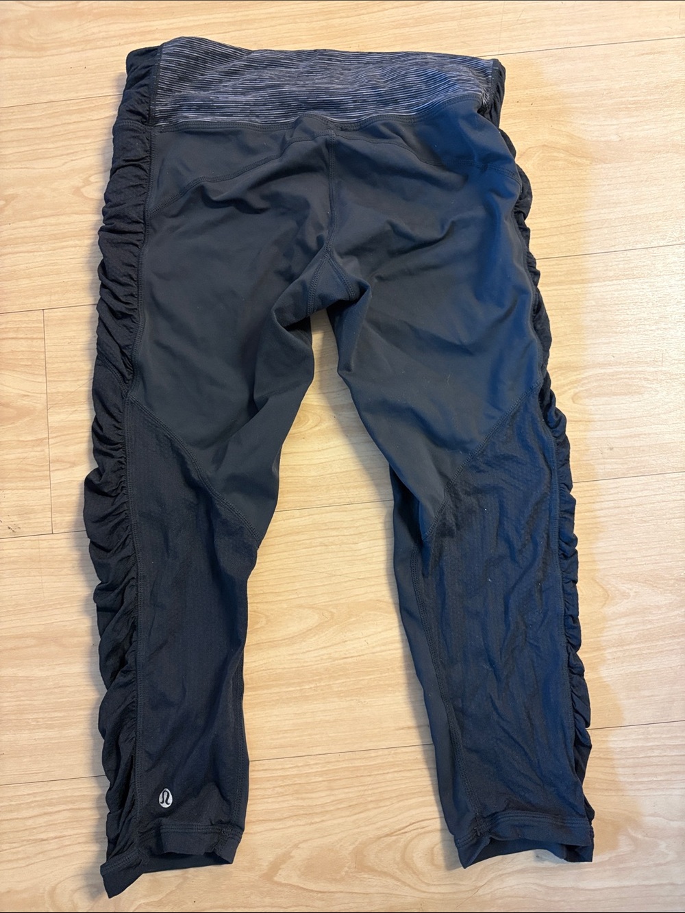 lululemon athletica Black' Ruched Side Leggings